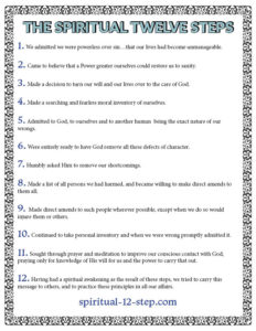 The Spiritual Twelve Steps Poster Thumbnail